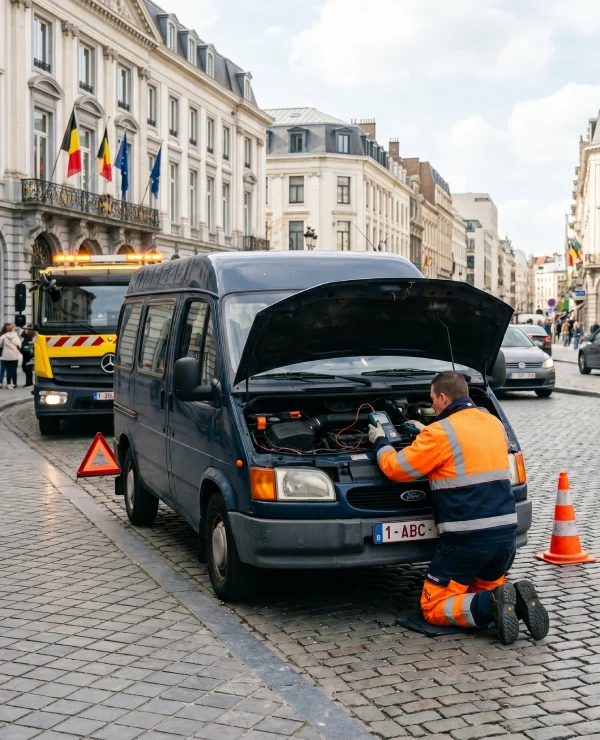 Dépannage de camionnette dans la ville de Bruxelles