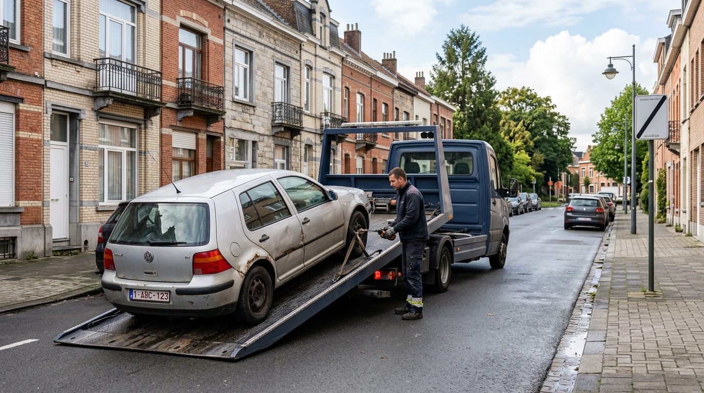 Comment fonctionne l'enlèvement gratuit de votre épave à Bruxelles ?