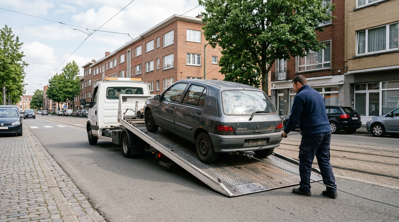 Épaviste Bruxelles Gratuit : Enlèvement d'Épave Sans Frais, 7j/7 et 24h/24