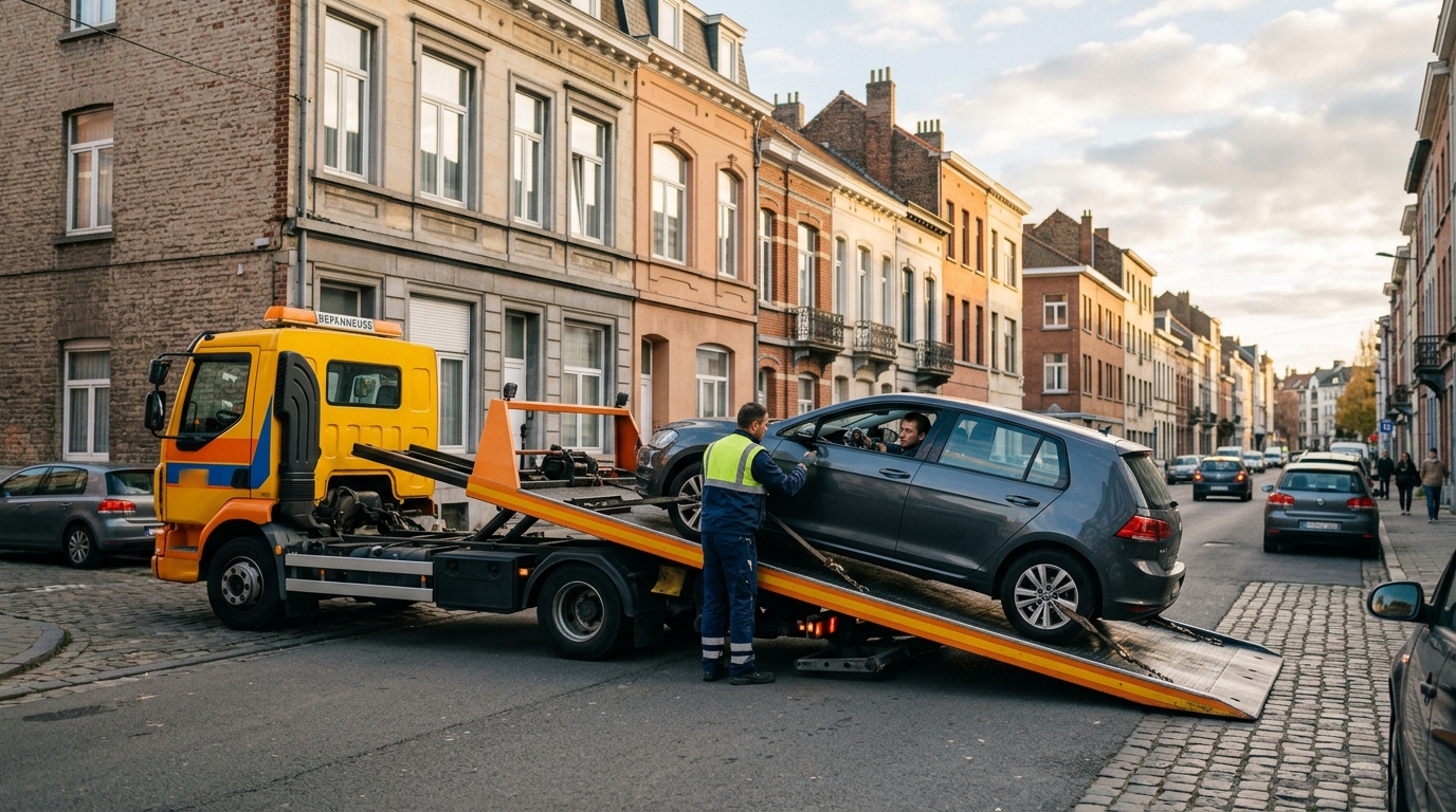 Trouver une dépanneuse voiture à proximité de moi à Bruxelles : guide complet 2026