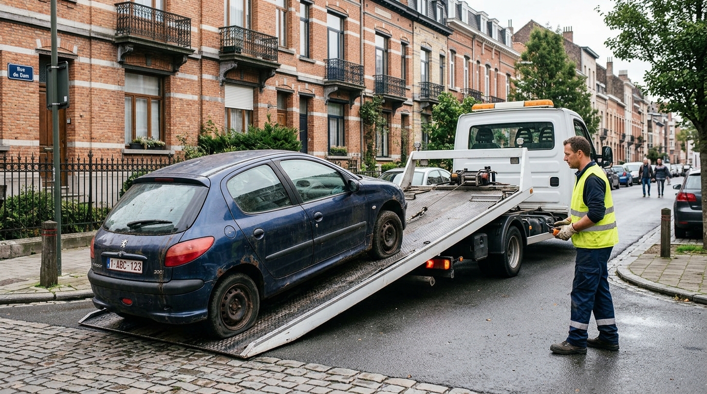 Qu'est-ce qu'un épaviste et pourquoi le service est-il gratuit à Bruxelles ?